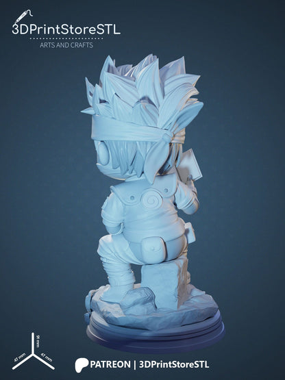 Kakashi Chibi 3D Print Model STL File 3DPrintStoreSTL