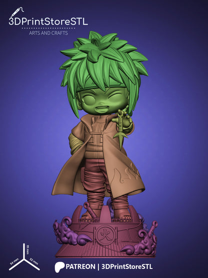 Namikaze Minato Chibi 3D Print Model STL File 3DPrintStoreSTL