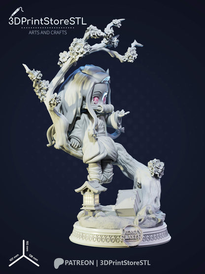 NeZuKo Chibi From Demon Slayer 3D Print Model STL File 3DPrintStoreSTL