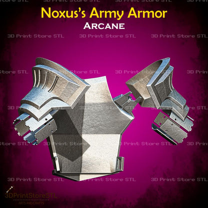 Noxus Army Armor Cosplay Arcane 3D Print Model STL File 3DPrintStoreSTL