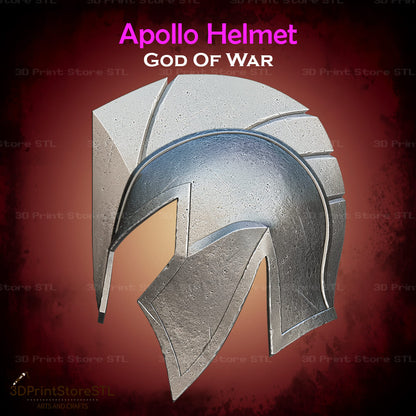 Apollo Helmet STL File for God of War Cosplay and 3D Print Model