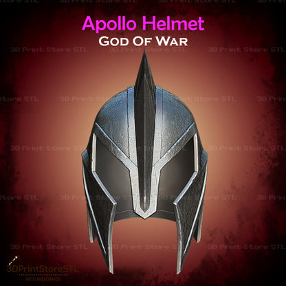Apollo Helmet STL File for God of War Cosplay and 3D Print Model