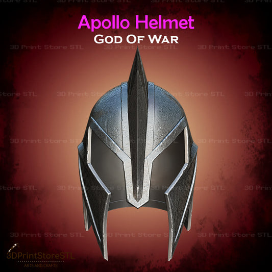 Apollo Helmet STL File for God of War Cosplay and 3D Print Model