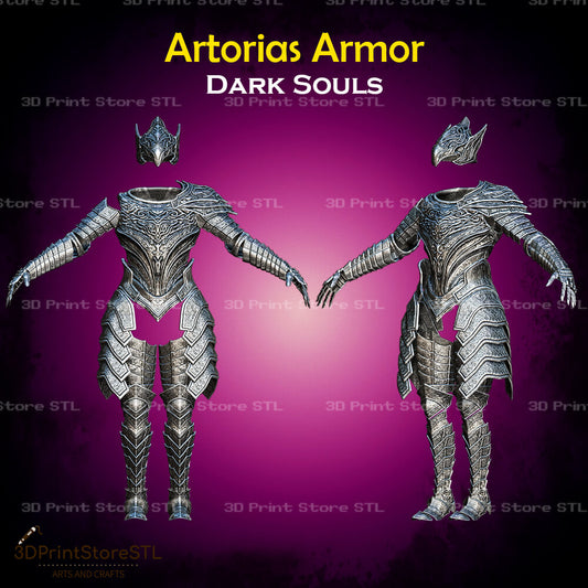 Artorias Set STL File for Dark Souls Cosplay and 3D Print Model