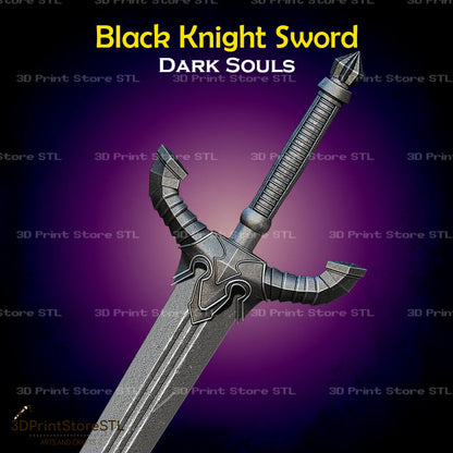 Black Knight Sword STL File for Dark Souls Cosplay and 3D Print Model