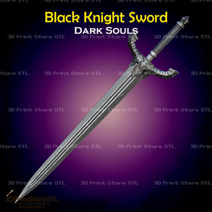 Black Knight Sword STL File for Dark Souls Cosplay and 3D Print Model