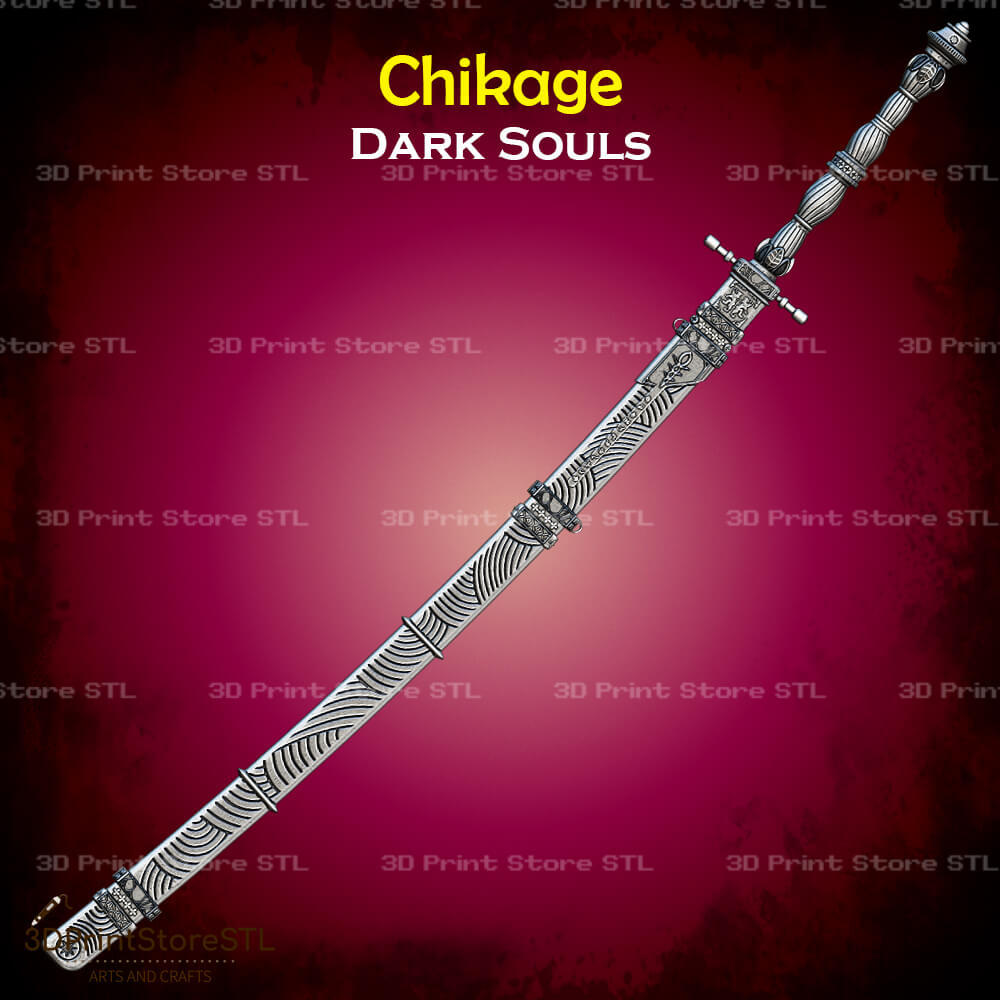 Chikage STL File for Dark Souls Cosplay and 3D Print Model
