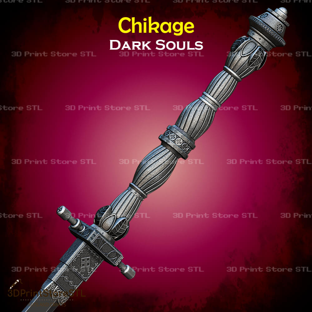 Chikage STL File for Dark Souls Cosplay and 3D Print Model