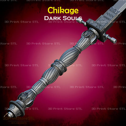 Chikage STL File for Dark Souls Cosplay and 3D Print Model
