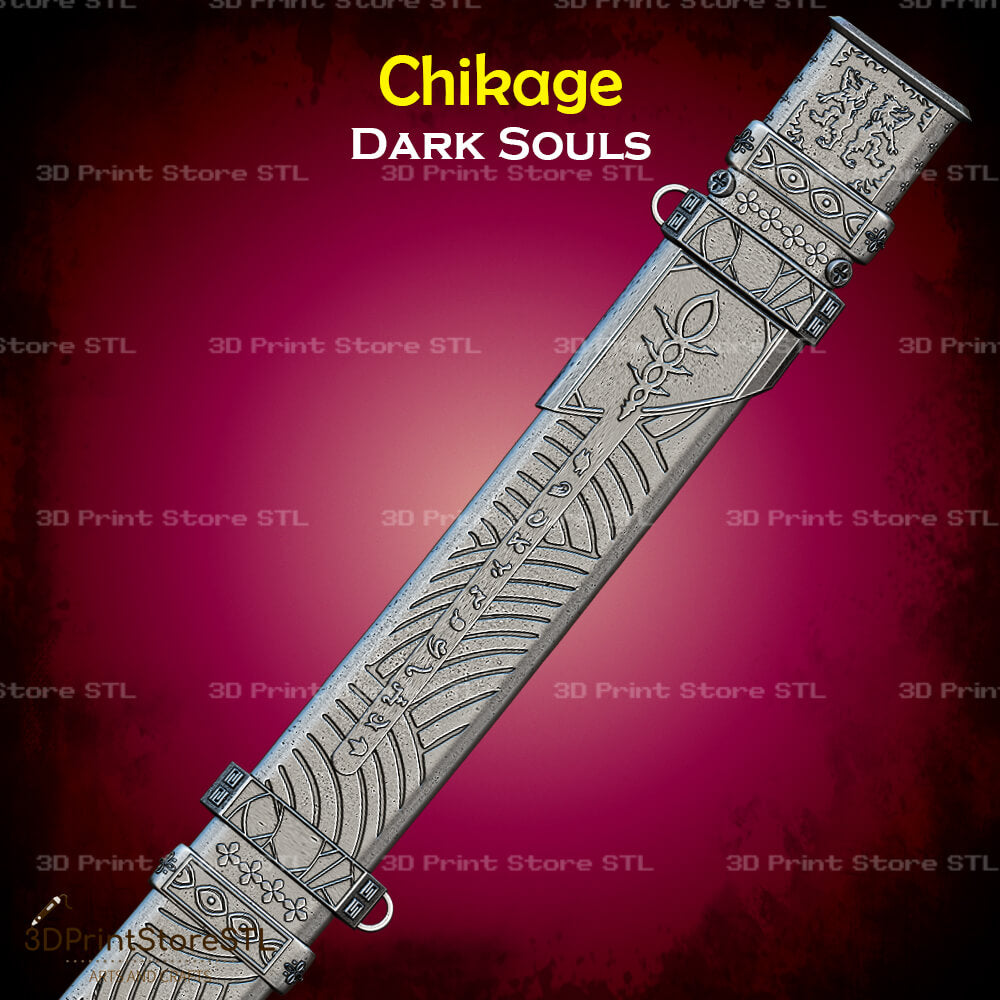 Chikage STL File for Dark Souls Cosplay and 3D Print Model