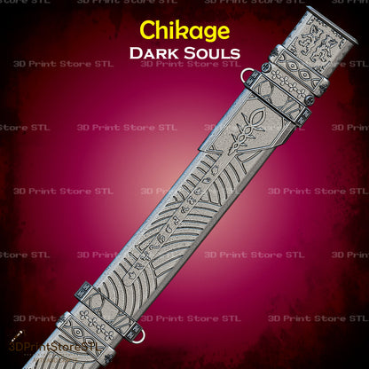 Chikage STL File for Dark Souls Cosplay and 3D Print Model