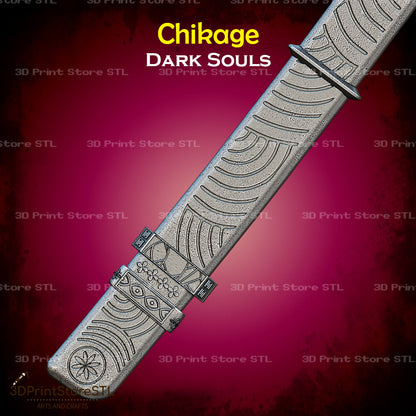 Chikage STL File for Dark Souls Cosplay and 3D Print Model