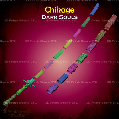 Chikage STL File for Dark Souls Cosplay and 3D Print Model