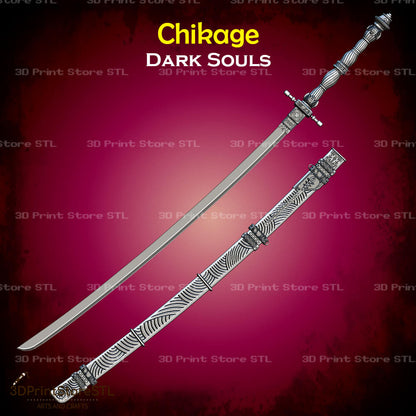 Chikage STL File for Dark Souls Cosplay and 3D Print Model