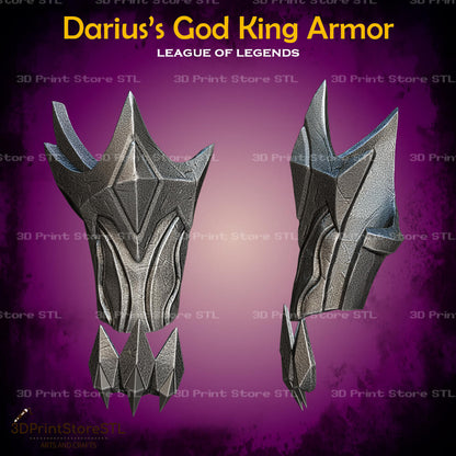 Darius God King Set STL File for League of Legends Cosplay and 3D Print Model