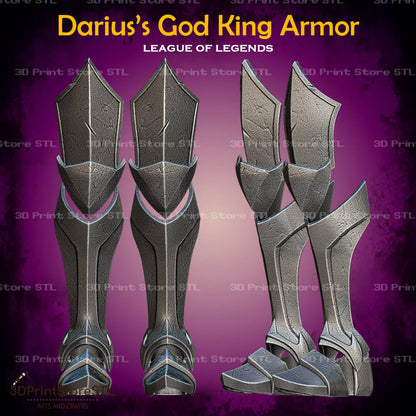 Darius God King Set STL File for League of Legends Cosplay and 3D Print Model
