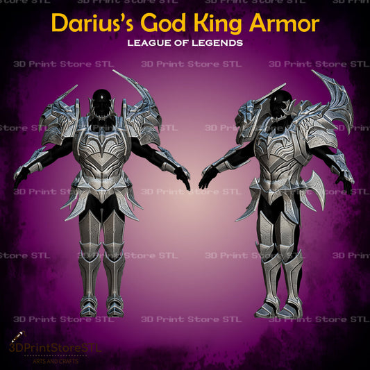 Darius God King Set STL File for League of Legends Cosplay and 3D Print Model