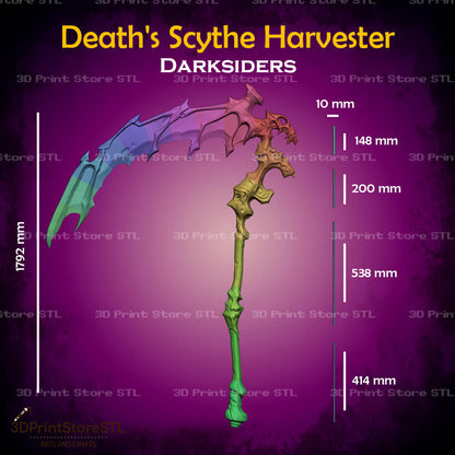 Death Scythe Harvester STL File for DarksidersCosplay and 3D Print Model