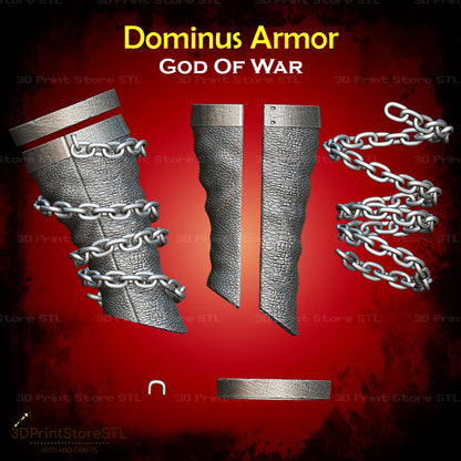 Dominus Armor STL File for God of War Cosplay and 3D Print Model