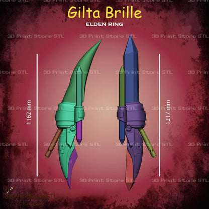 gilta brille stl file for shangri-la frontier cosplay and 3d print model 