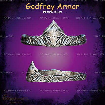 Godfrey Set STL File for Elden Ring Cosplay and 3D Print Model