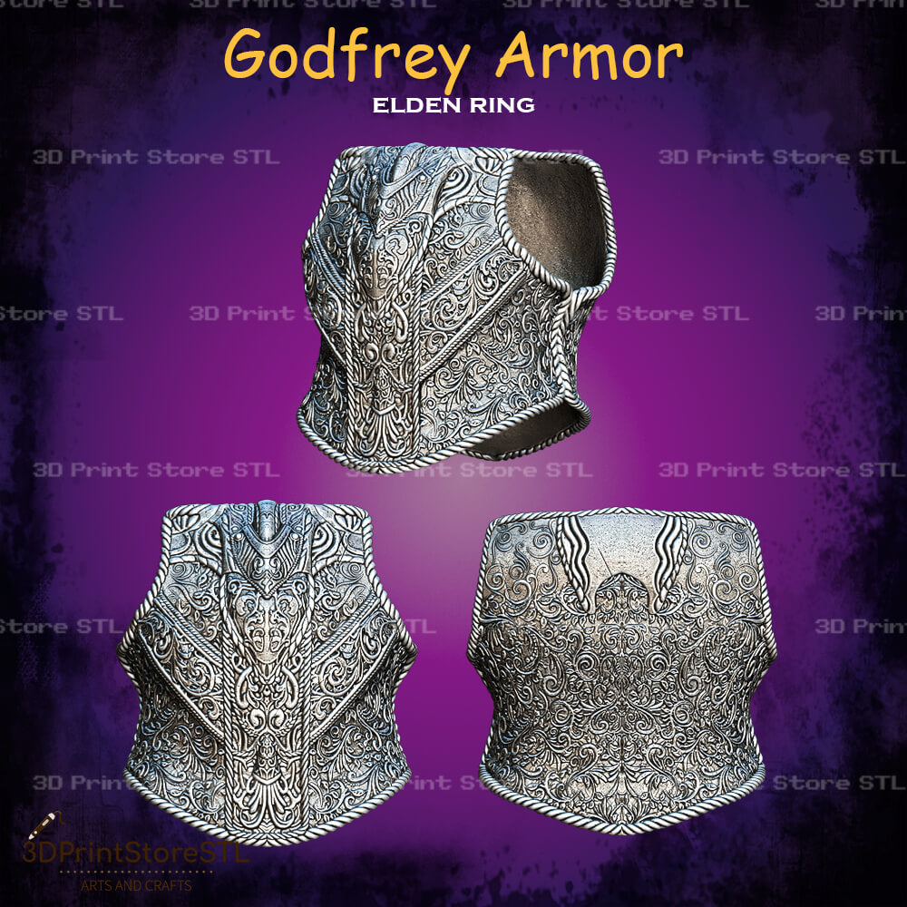 Godfrey Set STL File for Elden Ring Cosplay and 3D Print Model