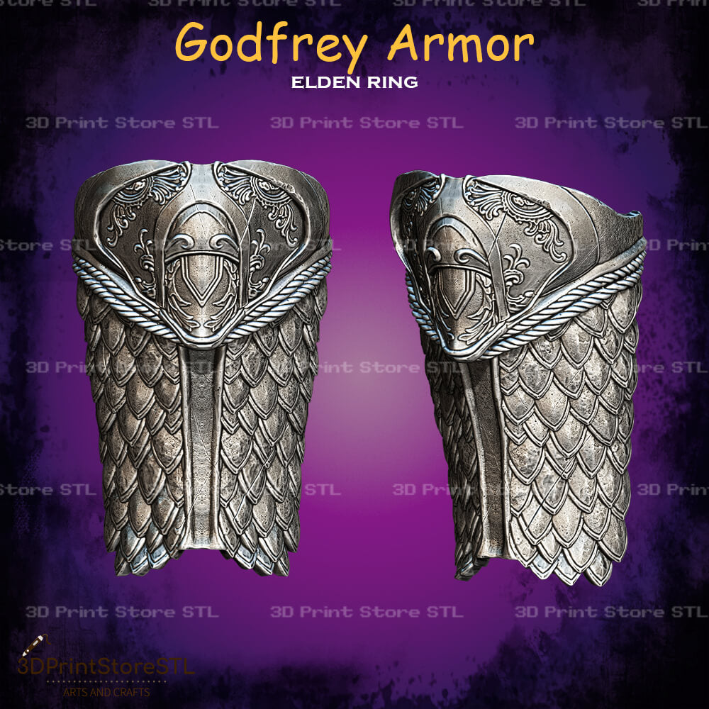 Godfrey Set STL File for Elden Ring Cosplay and 3D Print Model