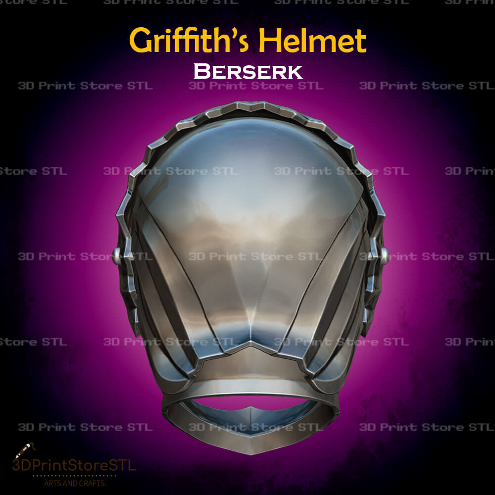 Griffith Helmet STL File for Berserk Cosplay and 3D Print Model