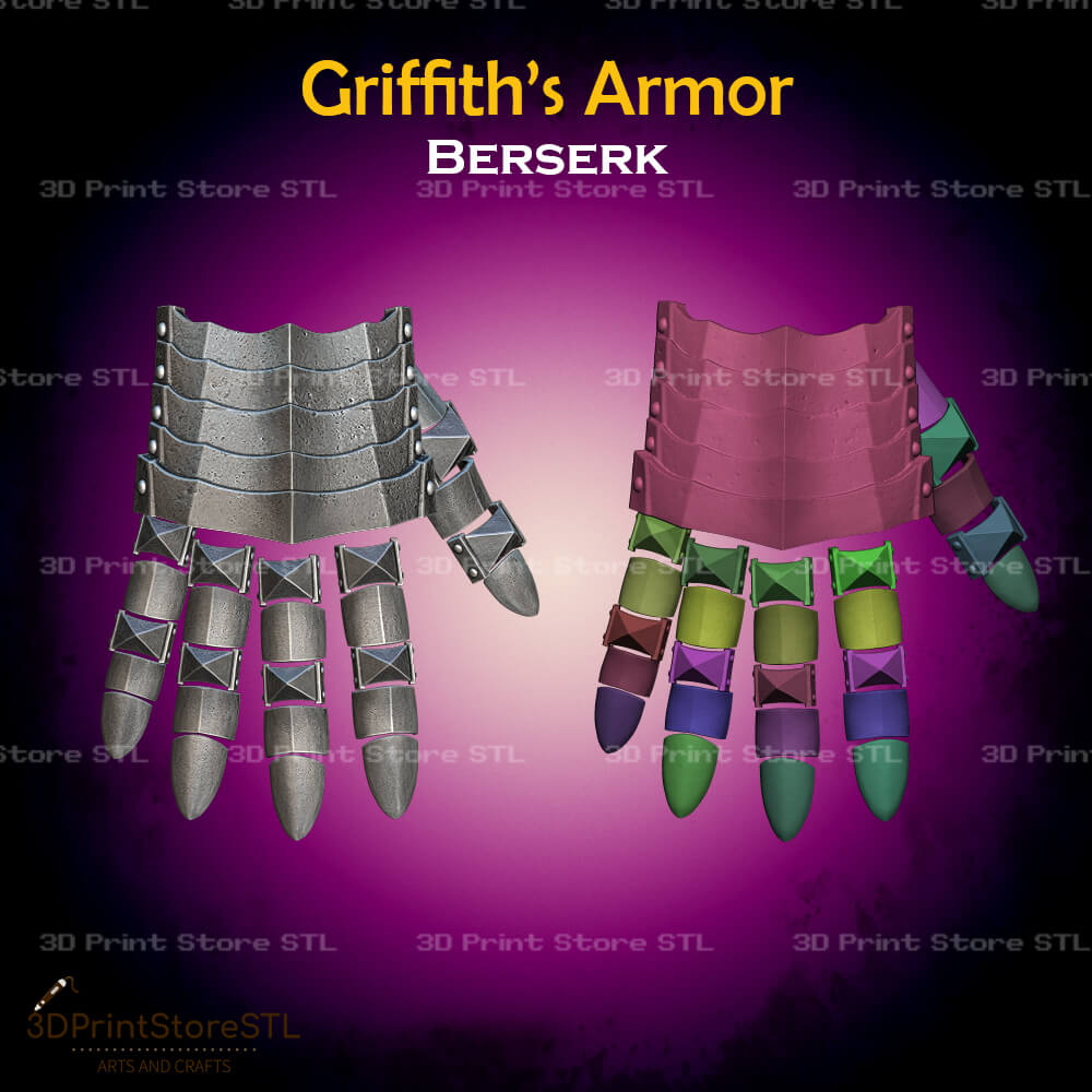 Griffith Set STL File for Berserk Cosplay and 3D Print Model
