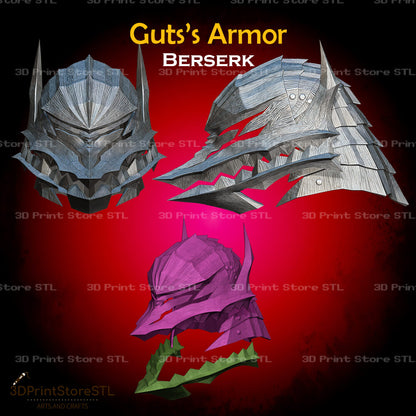 Guts Armor STL File for Berserk Cosplay and 3D Print Model