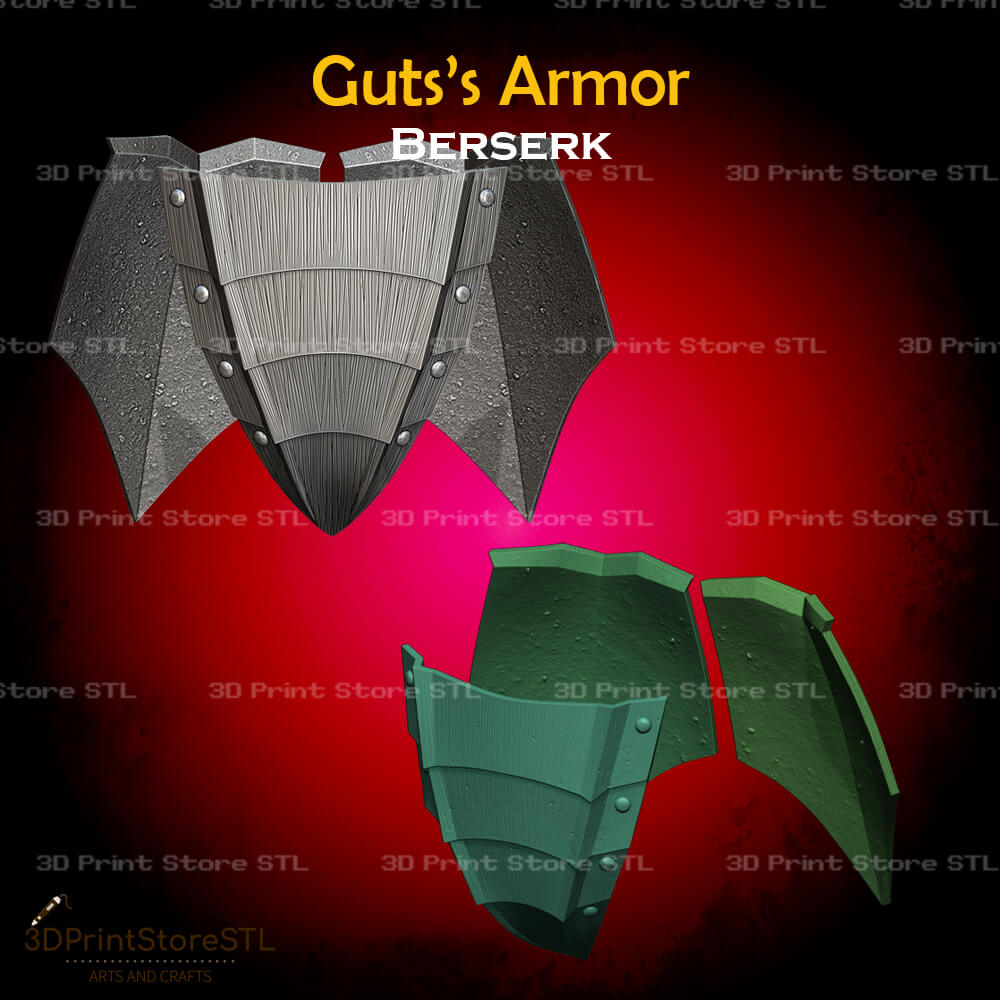 Guts Armor STL File for Berserk Cosplay and 3D Print Model