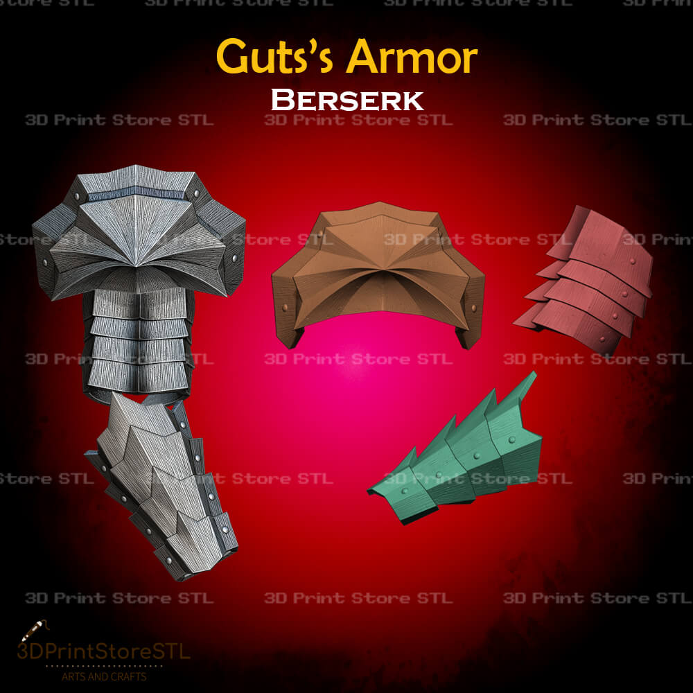 Guts Armor STL File for Berserk Cosplay and 3D Print Model