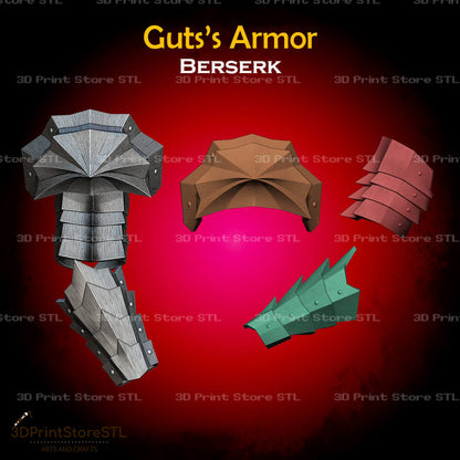 Guts Armor STL File for Berserk Cosplay and 3D Print Model