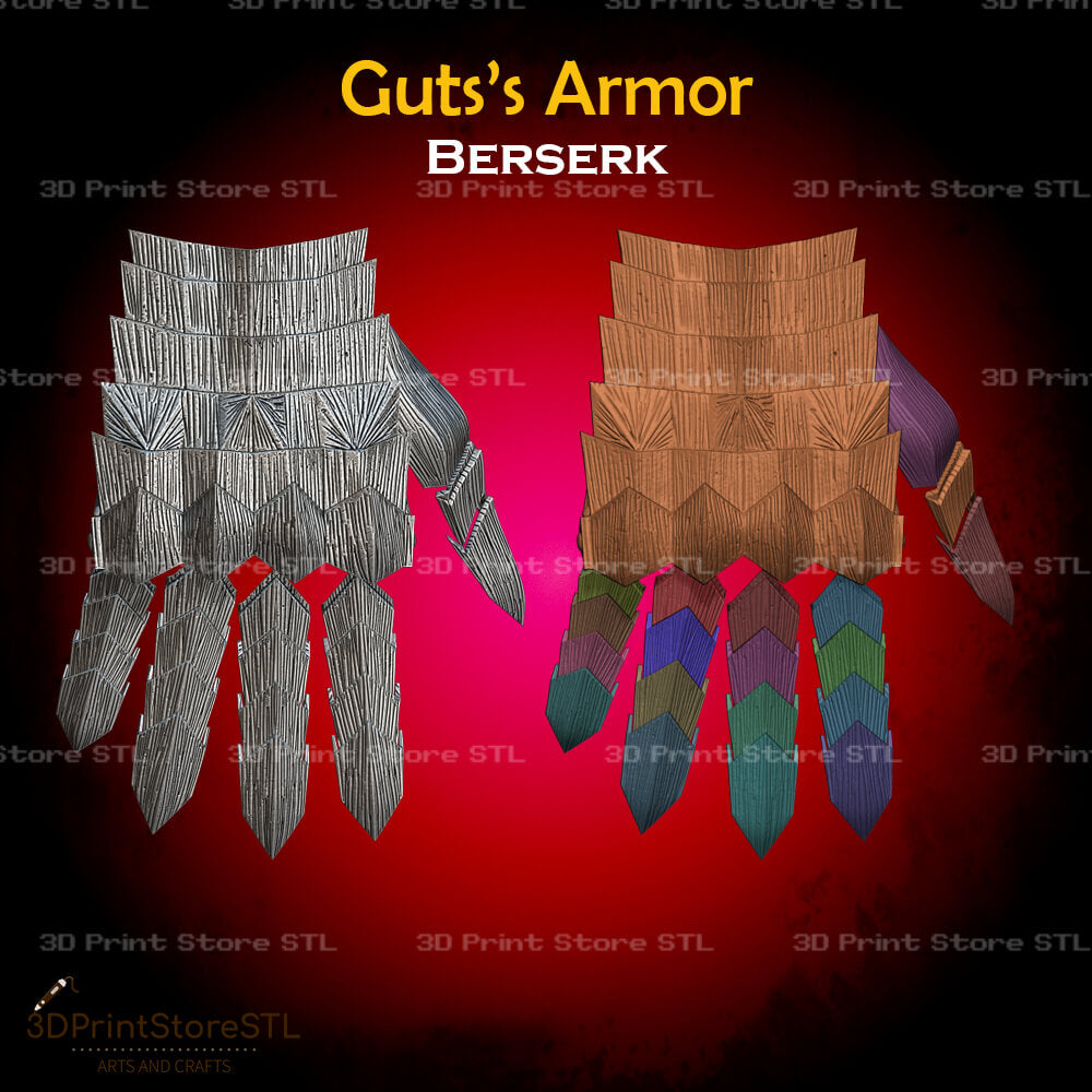 Guts Armor STL File for Berserk Cosplay and 3D Print Model