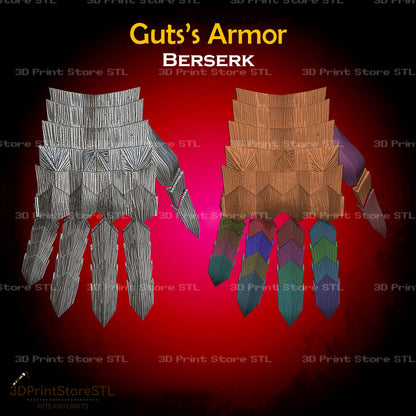 Guts Armor STL File for Berserk Cosplay and 3D Print Model