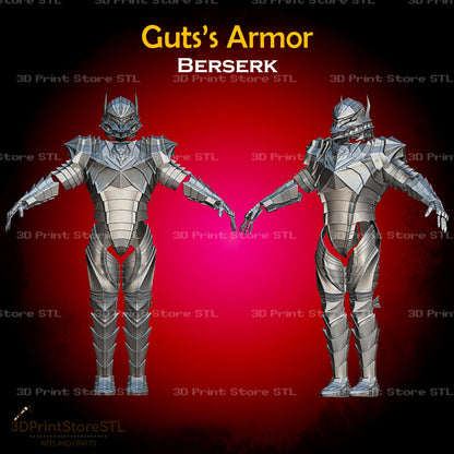 Guts Armor STL File for Berserk Cosplay and 3D Print Model