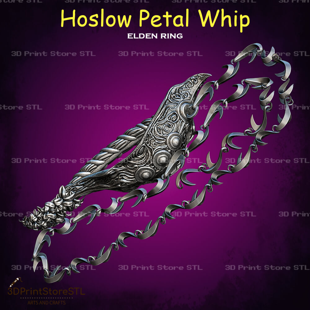 Hoslow Petal Whip STL File for Elden Ring Cosplay and 3D Print Model