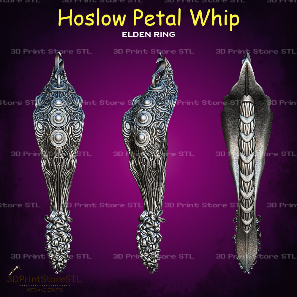 Hoslow Petal Whip STL File for Elden Ring Cosplay and 3D Print Model