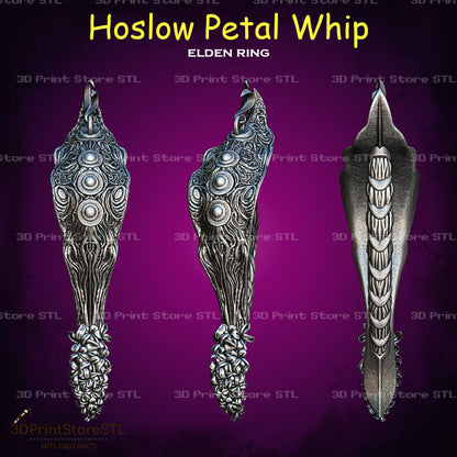 Hoslow Petal Whip STL File for Elden Ring Cosplay and 3D Print Model