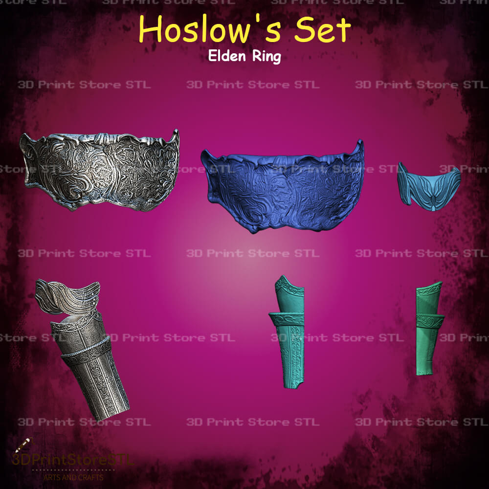 Hoslows Set STL File for Elden Ring Cosplay and 3D Print Model
