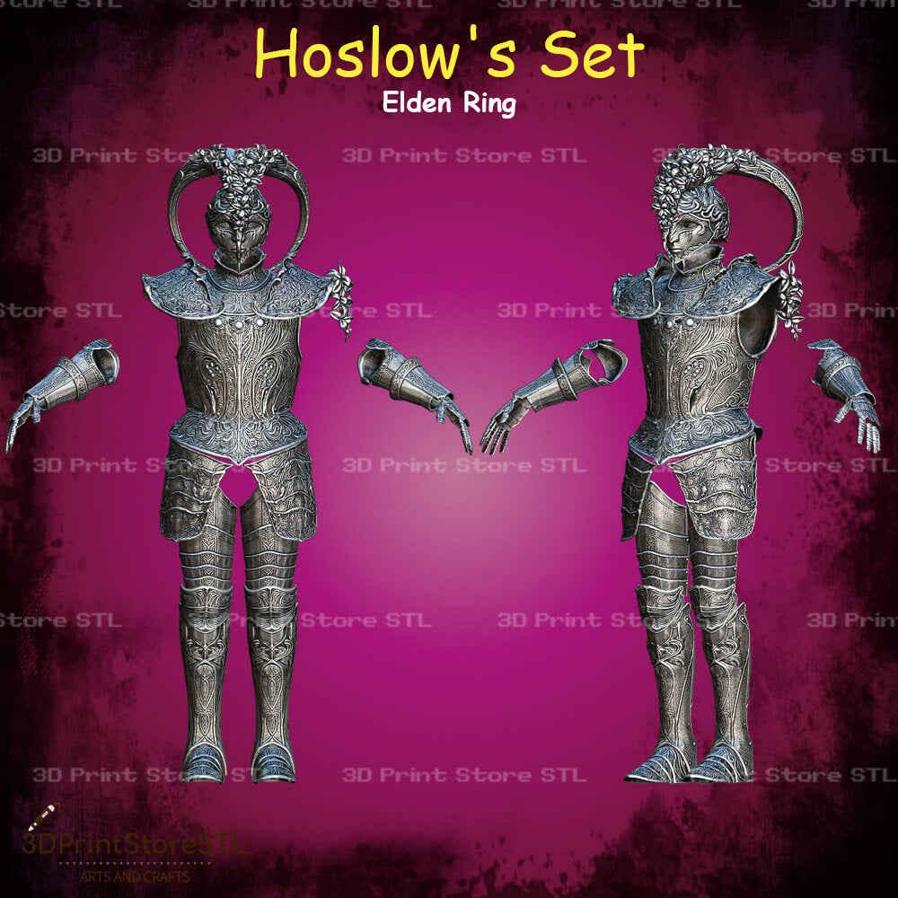 Hoslows Set STL File for Elden Ring Cosplay and 3D Print Model