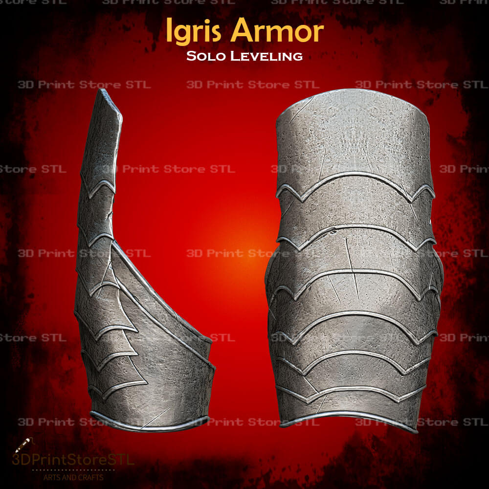 Igris Armor STL File for Solo Leveling Cosplay and 3D Print Model