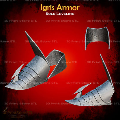 Igris Armor STL File for Solo Leveling Cosplay and 3D Print Model