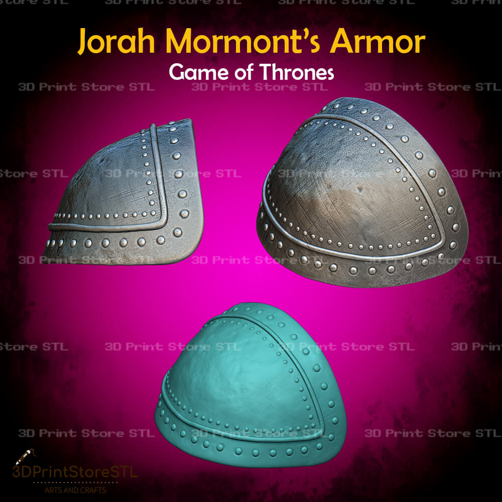 Jorah Mormont Armor STL File for Game of Thrones Cosplay and 3D Print Model