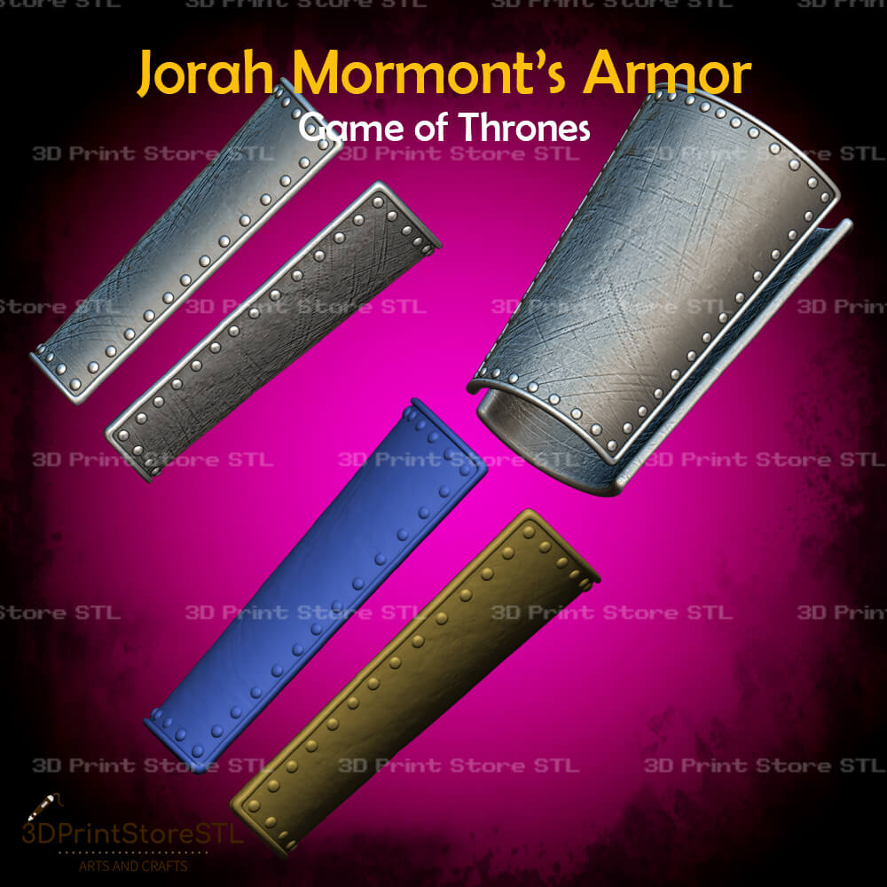 Jorah Mormont Armor STL File for Game of Thrones Cosplay and 3D Print Model