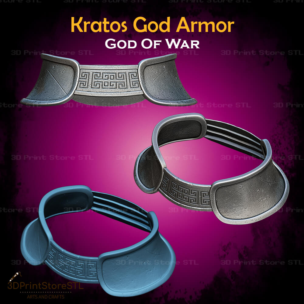 Kratos God Armor STL File for God Of War Cosplay and 3D Print Model