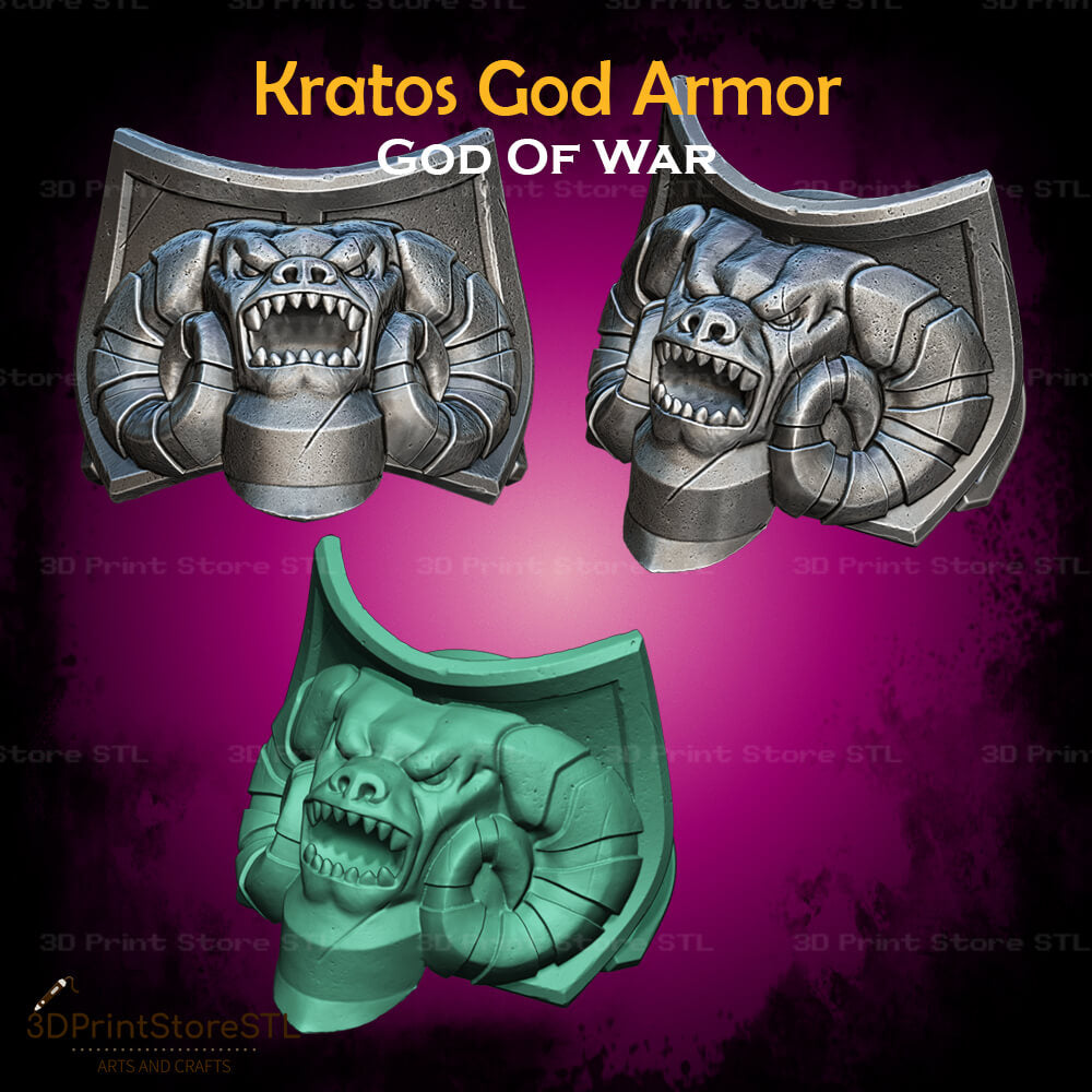 Kratos God Armor STL File for God Of War Cosplay and 3D Print Model