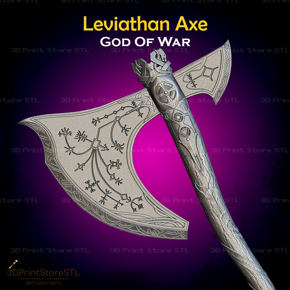 Leviathan Axe STL File for God of War Cosplay and 3D Print Model