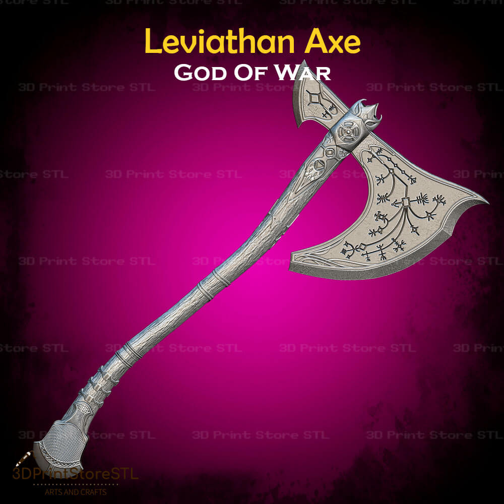 Leviathan Axe STL File for God of War Cosplay and 3D Print Model