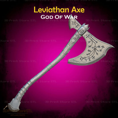 Leviathan Axe STL File for God of War Cosplay and 3D Print Model